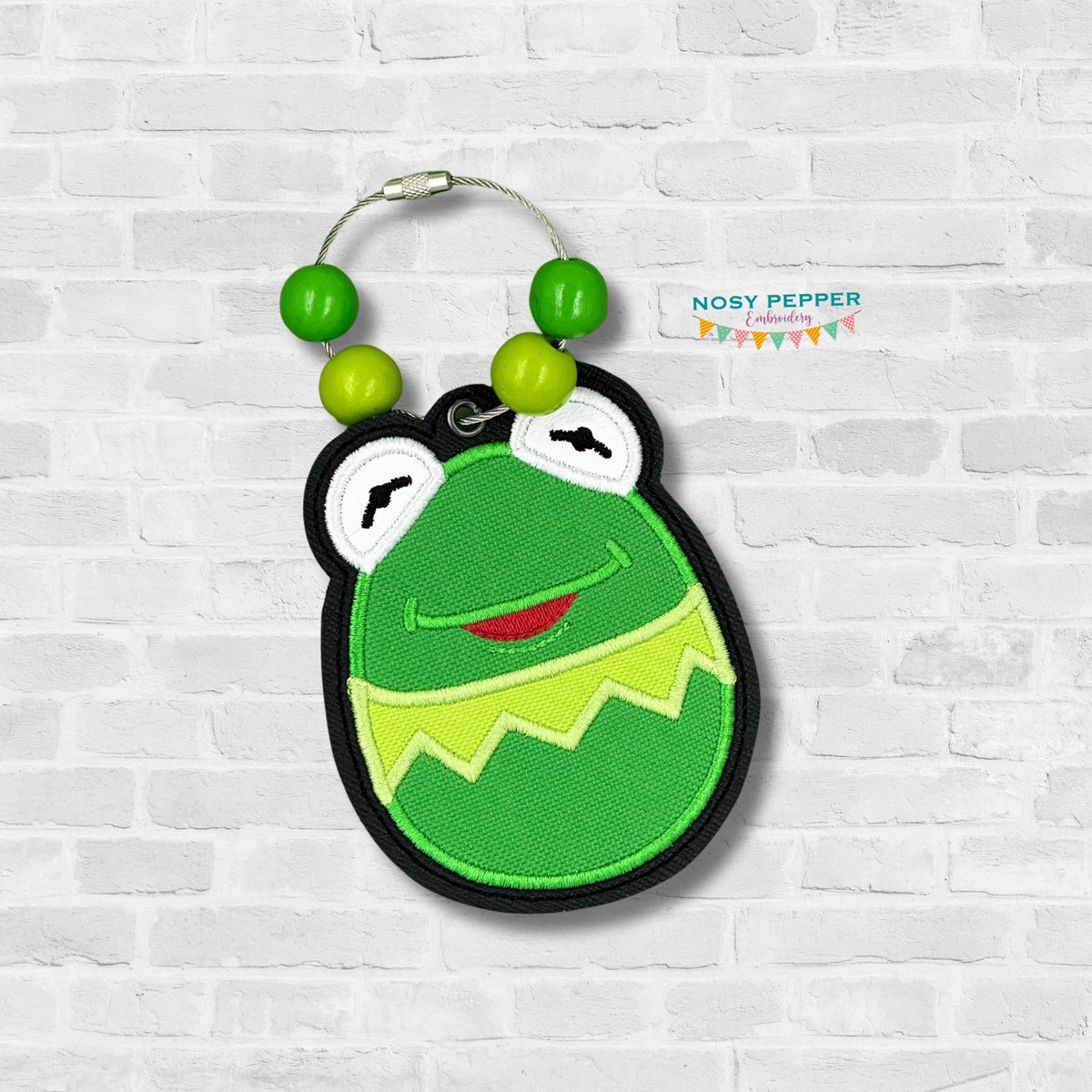 Friendly Frog Bag Tag Ornament Bookmark Dec 24 Mystery Bundle Machine 