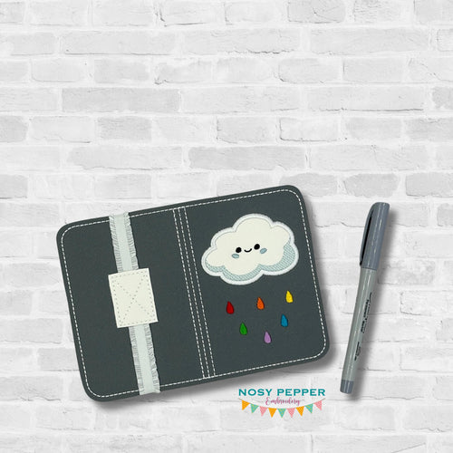 Rainbow Cloud Notebook Cover 2024 SKILL BUILDER BUNDLE (2 sizes available) machine embroidery design DIGITAL DOWNLOAD