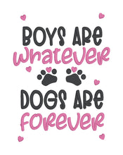 Load image into Gallery viewer, Boys Are Whatever machine embroidery design (4 sizes included) DIGITAL DOWNLOAD