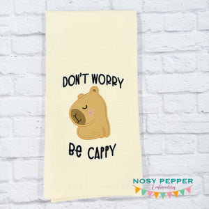 Don't Worry Be Cappy applique Nov 24 Mystery Bundle machine embroidery design (5 sizes included) DIGITAL DOWNLOAD