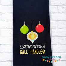 Load image into Gallery viewer, Experienced Ball Handler applique machine embroidery design (4 sizes included) DIGITAL DOWNLOAD