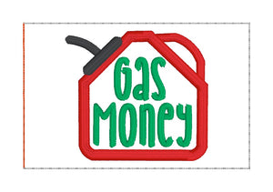 Gas/Petrol Money card holder (US & UK versions) Nov 24 Patreon Bundle machine embroidery design 4x4 DIGITAL DOWNLOAD