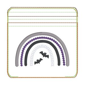 Halloween Bow set machine embroidery file (bookmark/bag tag/ornament, snaptab and eyelet fob included with single and multi files) DIGITAL DOWNLOAD