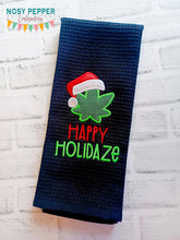 Load image into Gallery viewer, Happy Holidaze applique machine embroidery design (4 sizes included) DIGITAL DOWNLOAD