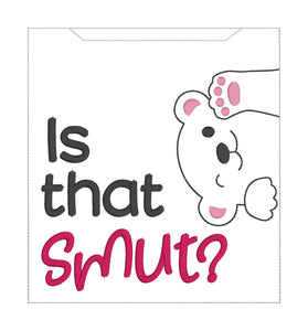 Is That Smut reader sleeve (3 sizes included) machine embroidery design DIGITAL DOWNLOAD