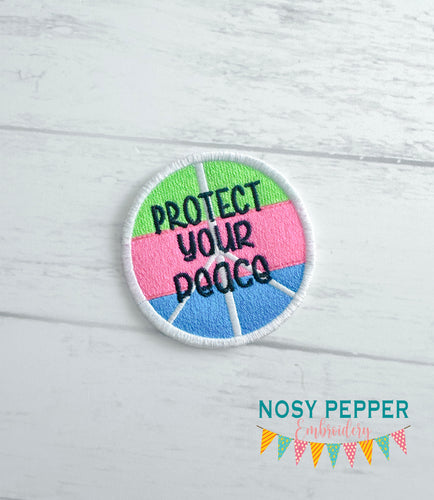 Protect Your Peace patch Oct '24 Mystery Bundle (2 sizes included) machine embroidery design DIGITAL DOWNLOAD