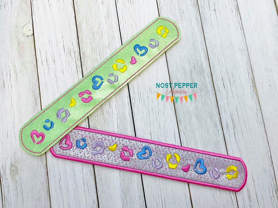 Rainbow Leopard Slap Bracelet (single and multi files, and applique and vinyl styles included) DIGITAL DOWNLOAD