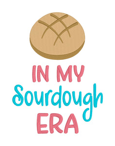 Sourdough Era sketchy machine embroidery design (4 sizes included) DIGITAL DOWNLOAD