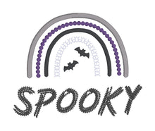 Load image into Gallery viewer, Spooky machine embroidery design (4 sizes included) DIGITAL DOWNLOAD