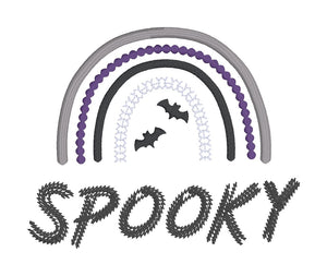 Spooky machine embroidery design (4 sizes included) DIGITAL DOWNLOAD