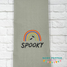 Load image into Gallery viewer, Spooky machine embroidery design (4 sizes included) DIGITAL DOWNLOAD