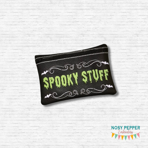 Spooky Stuff ITH Bag embroidery design (4 sizes available) DIGITAL DOWNLOAD