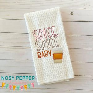 Spice Spice Baby applique machine embroidery design (4 sizes included) DIGITAL DOWNLOAD