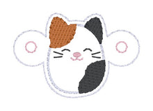 Load image into Gallery viewer, Calico Squishy Shoe Charm machine embroidery design single and multi files (3 versions included) DIGITAL DOWNLOAD