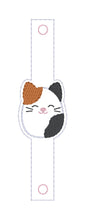 Load image into Gallery viewer, Calico Squishy Shoe Charm machine embroidery design single and multi files (3 versions included) DIGITAL DOWNLOAD