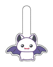 Load image into Gallery viewer, Cute Bat eyelet fob and snap tab set (singles and multis included) machine embroidery design DIGITAL DOWNLOAD