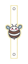 Load image into Gallery viewer, Cute Bees Shoe Charm machine embroidery design single and multi files (3 versions included) DIGITAL DOWNLOAD