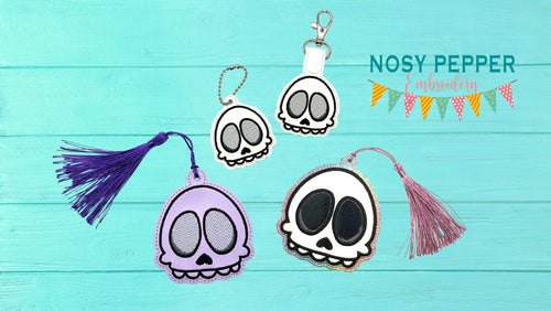 Cute Skull Set machine embroidery file (single and multi files included) DIGITAL DOWNLOAD