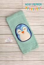 Load image into Gallery viewer, Penguin Squishy applique embroidery design (5 sizes included) DIGITAL DOWNLOAD