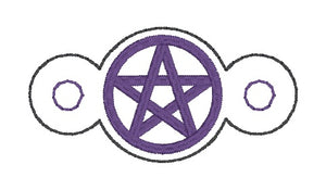 Pentacle Charm machine embroidery design single and multi files (3 versions included) DIGITAL DOWNLOAD