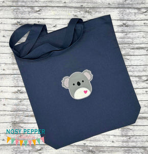 Koala Squishy Applique machine embroidery design (5 sizes included) DIGITAL DOWNLOAD