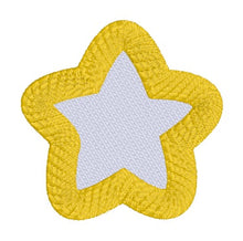 Load image into Gallery viewer, Star patch machine embroidery design (5 sizes included) DIGITAL DOWNLOAD