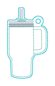 Tumbler Shaker snap tab and eyelet fob SEPT 24 PATREON BUNDLE (single and multi files included) machine embroidery file DIGITAL DOWNLOAD