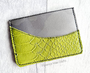 Wave ITH Wallet 5x7 & 4x4 Hoop machine embroidery design DIGITAL DOWNLOAD