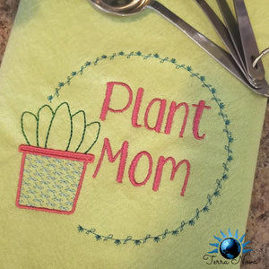 Plant mom machine embroidery design (5 sizes included) DIGITAL DOWNLOAD