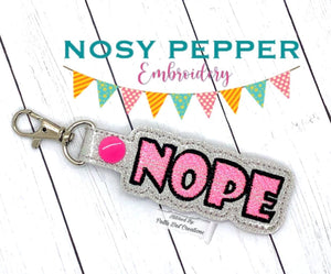 Nope sketchy snap tab (single & multi files included) machine embroidery design DIGITAL DOWNLOAD