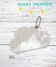 Load image into Gallery viewer, Cloud ITH pouch (5 sizes included) includes charm machine embroidery design DIGITAL DOWNLOAD