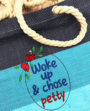 Load image into Gallery viewer, Woke up &amp; Chose Petty embroidery design (4 sizes included) machine embroidery design DIGITAL DOWNLOAD