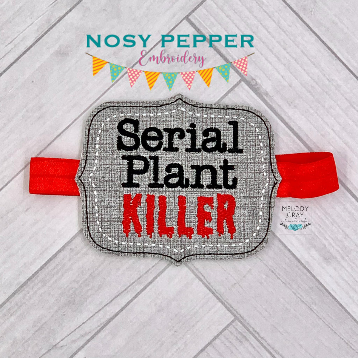 Serial plant killer planter band (3 sizes included) machine embroidery ...