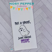 Load image into Gallery viewer, Not a ghost just dead inside sketchy machine embroidery design (4 sizes included) DIGITAL DOWNLOAD