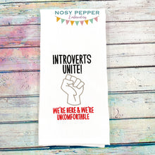 Load image into Gallery viewer, Introverts Unite machine embroidery design (4 sizes included) DIGITAL DOWNLOAD