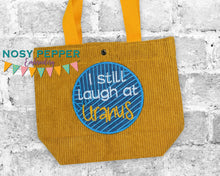 Load image into Gallery viewer, I Still Laugh At Uranus applique machine embroidery design (4 sizes included) DIGITAL DOWNLOAD