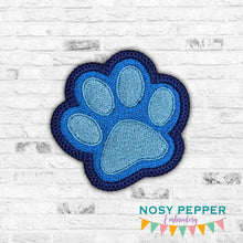 Load image into Gallery viewer, Paw Patch (2 sizes included) machine embroidery design DIGITAL DOWNLOAD