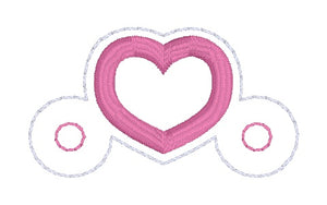 Heart Applique Shoe Charm machine embroidery design (3 versions included) DIGITAL DOWNLOAD