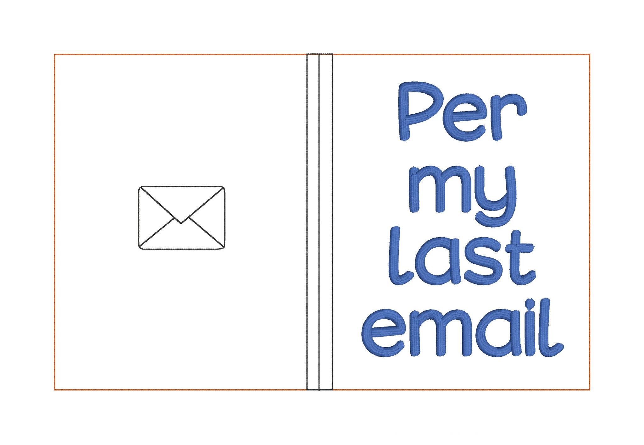 Per my last email notebook cover (2 sizes available) machine