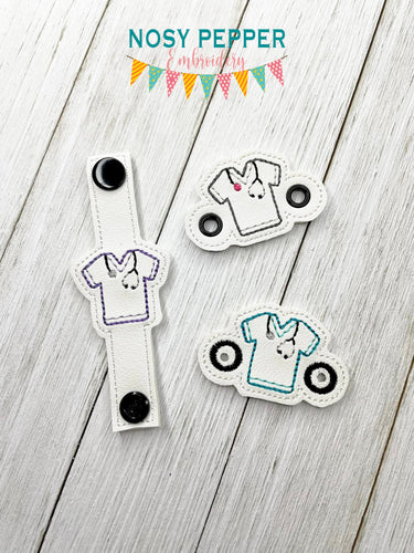 Scrub Top Shoe Charm machine embroidery design