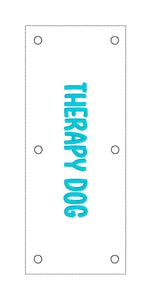 Therapy Dog Collar Wrap machine embroidery design 3 sizes included DIGITAL DOWNLOAD