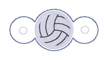 Load image into Gallery viewer, Volleyball Shoe Charm machine embroidery design